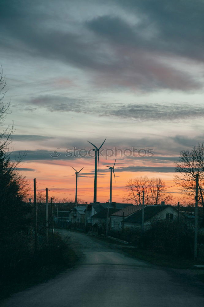 Similar – Image, Stock Photo Sunset Outskirts Populated