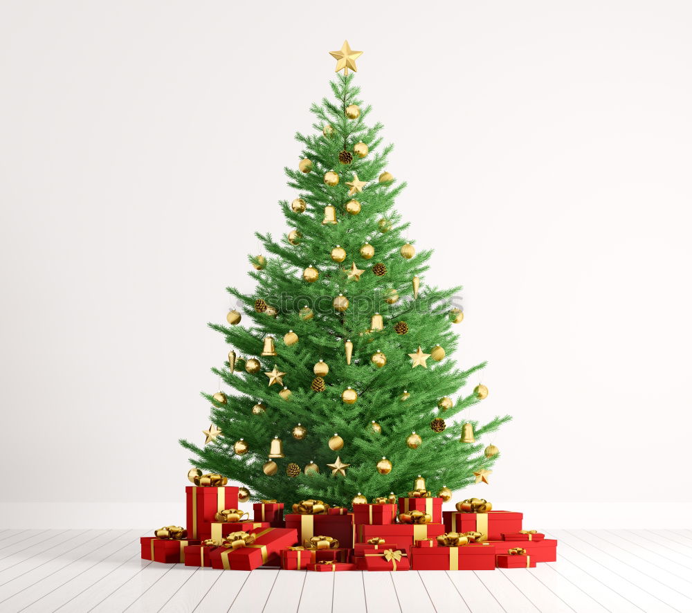 Similar – Red and gold decorated Christmas tree