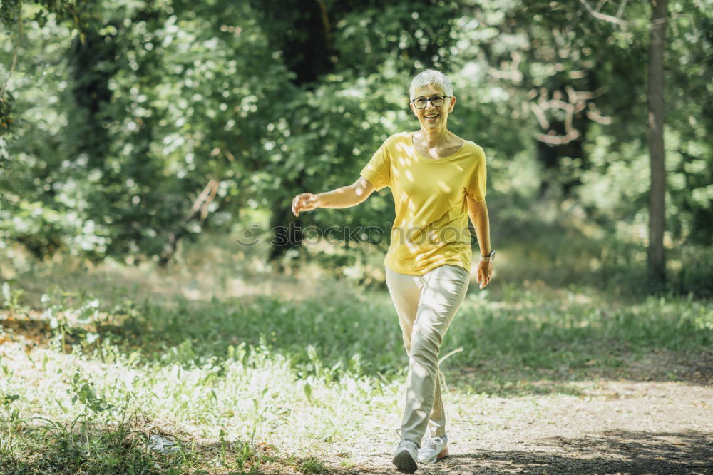 Similar – Image, Stock Photo Pensioner Runs Lifestyle