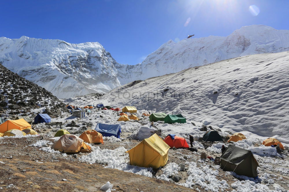 Similar – Image, Stock Photo tent below the mountain