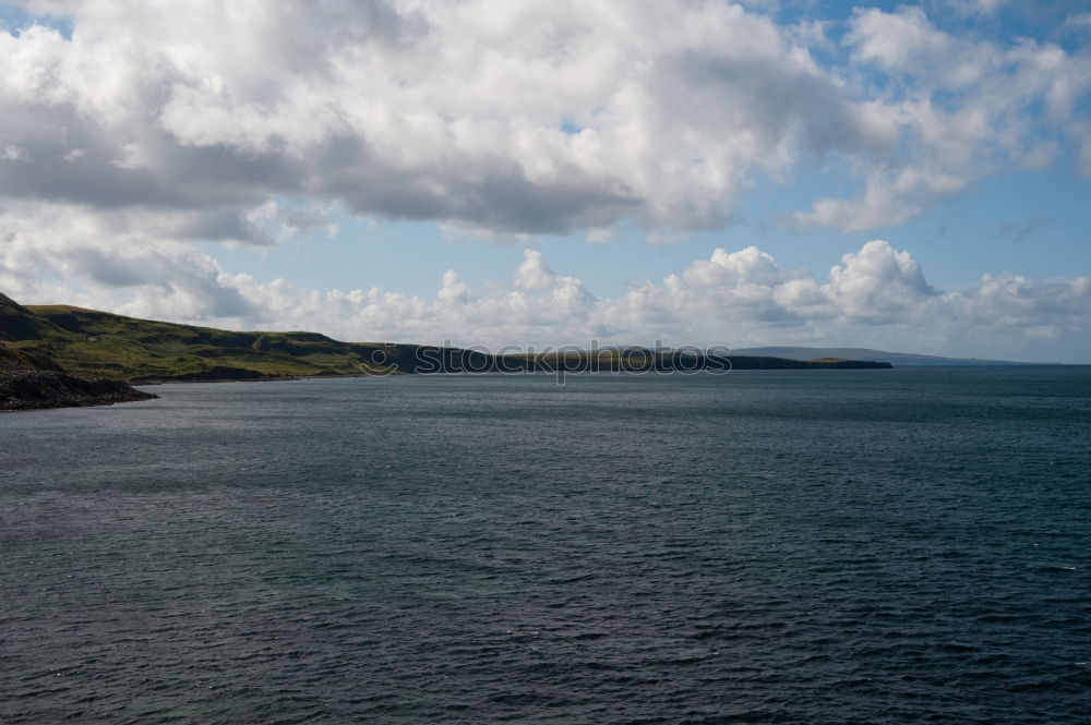 Similar – Image, Stock Photo Panoramic view of offshore island in the Azores