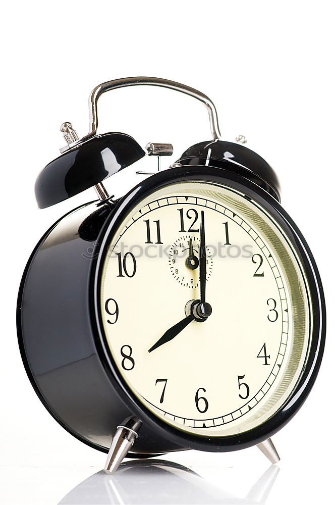 Image, Stock Photo alarm Alarm clock Black