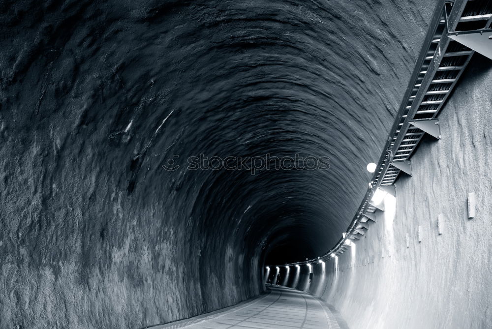 Similar – illuminated tunnel in mine