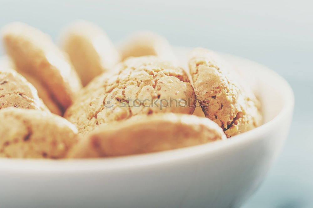 Similar – Italian Amaretti Biscuits In White Bowl