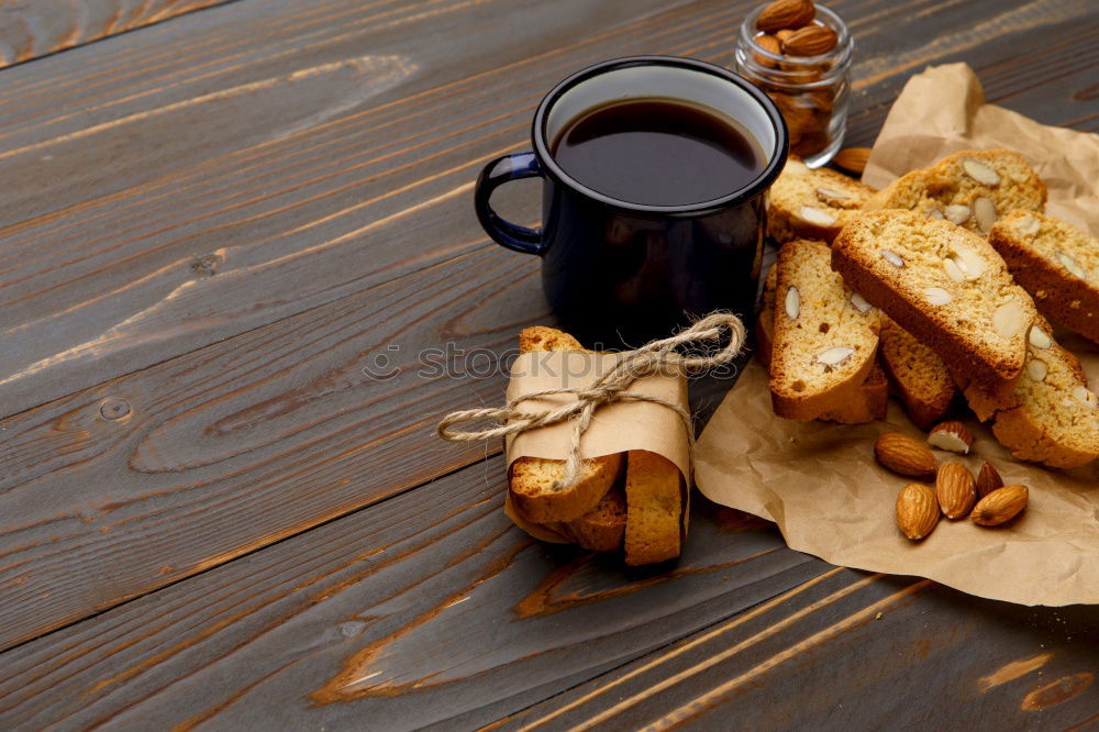 Similar – Image, Stock Photo Breakfast with coffee and croissant