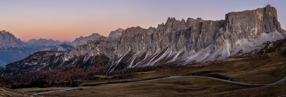 Sunset in the Dolomites