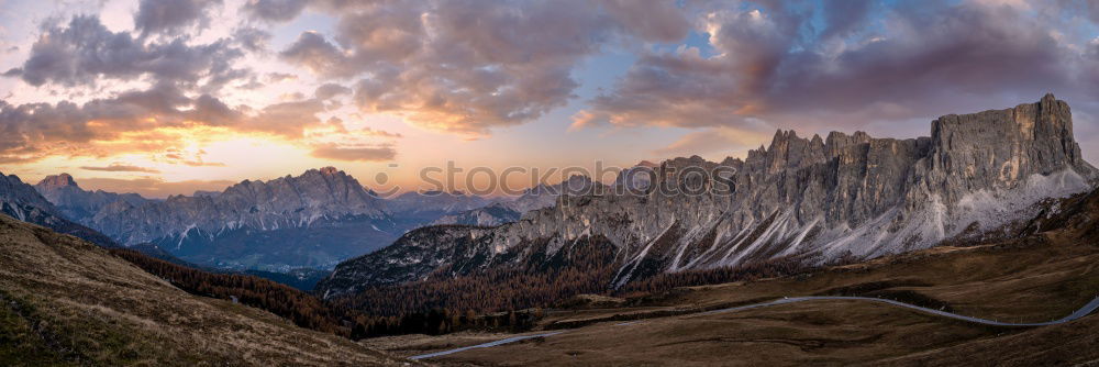 Similar – sunrise in the dolomites