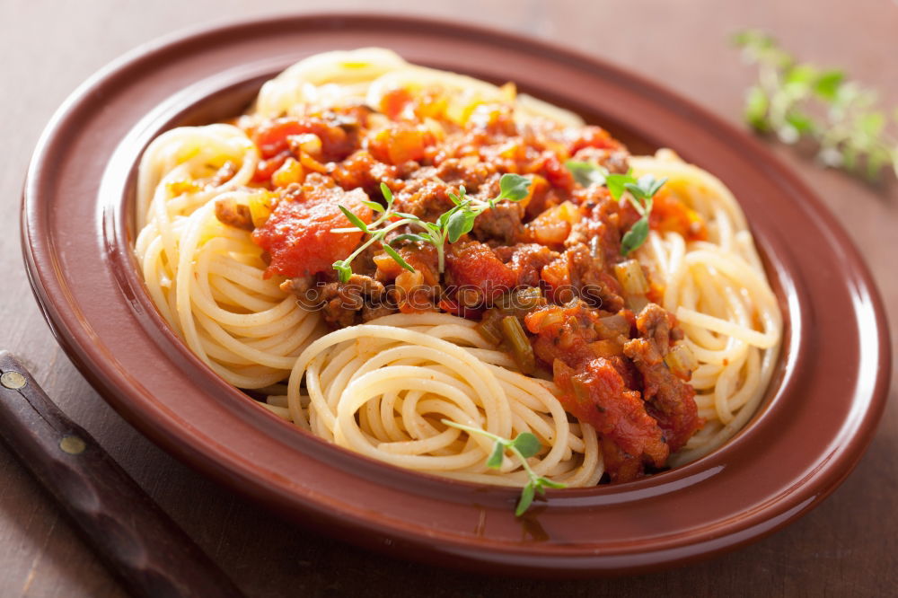 Similar – Spaghetti Bolognese Meat