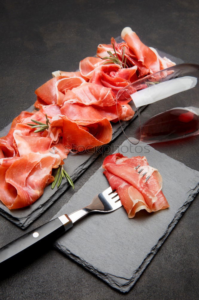 Similar – Image, Stock Photo Brettljause Food Sausage