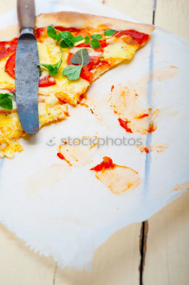 Similar – Image, Stock Photo Pizza Meat Cheese Eating