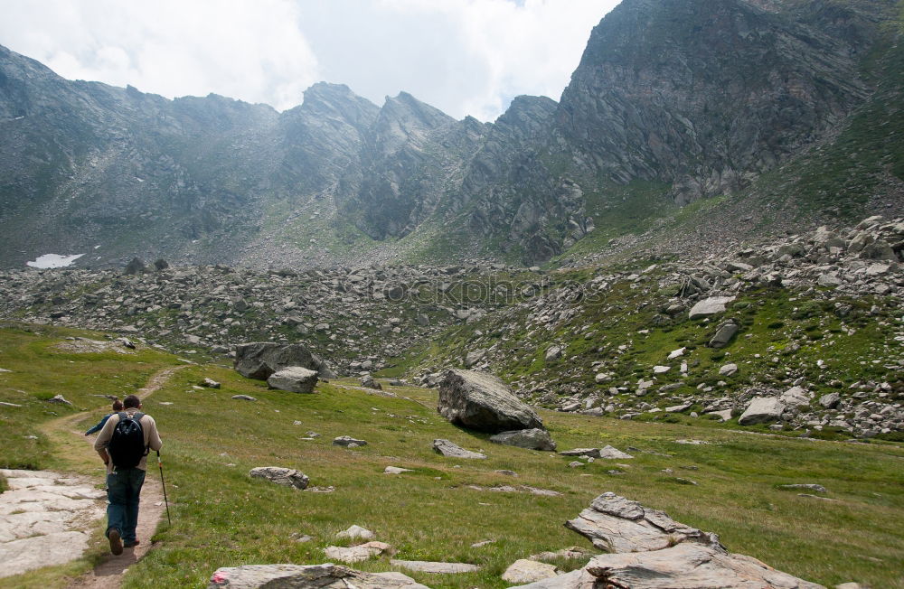 Similar – Ascent to the Mindelheimer Hütte. Photo: Alexander Hauk