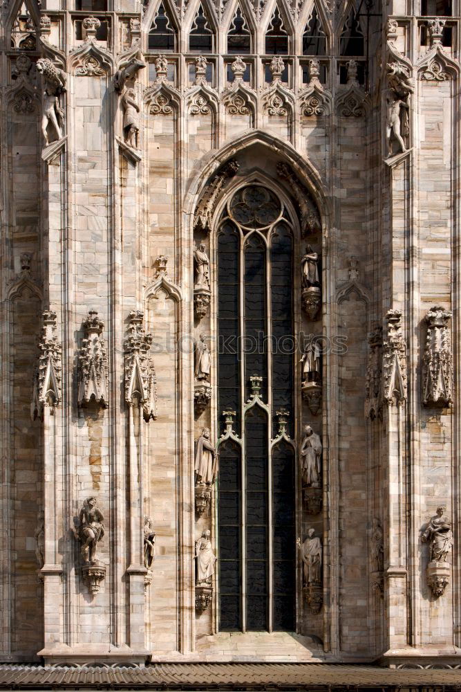 Similar – Image, Stock Photo Architecture on roof of Duomo gothic cathedral