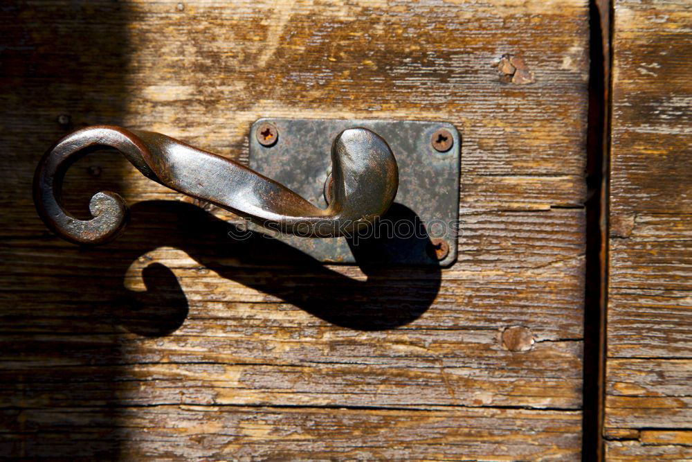 Similar – Closed Green Wood Gate