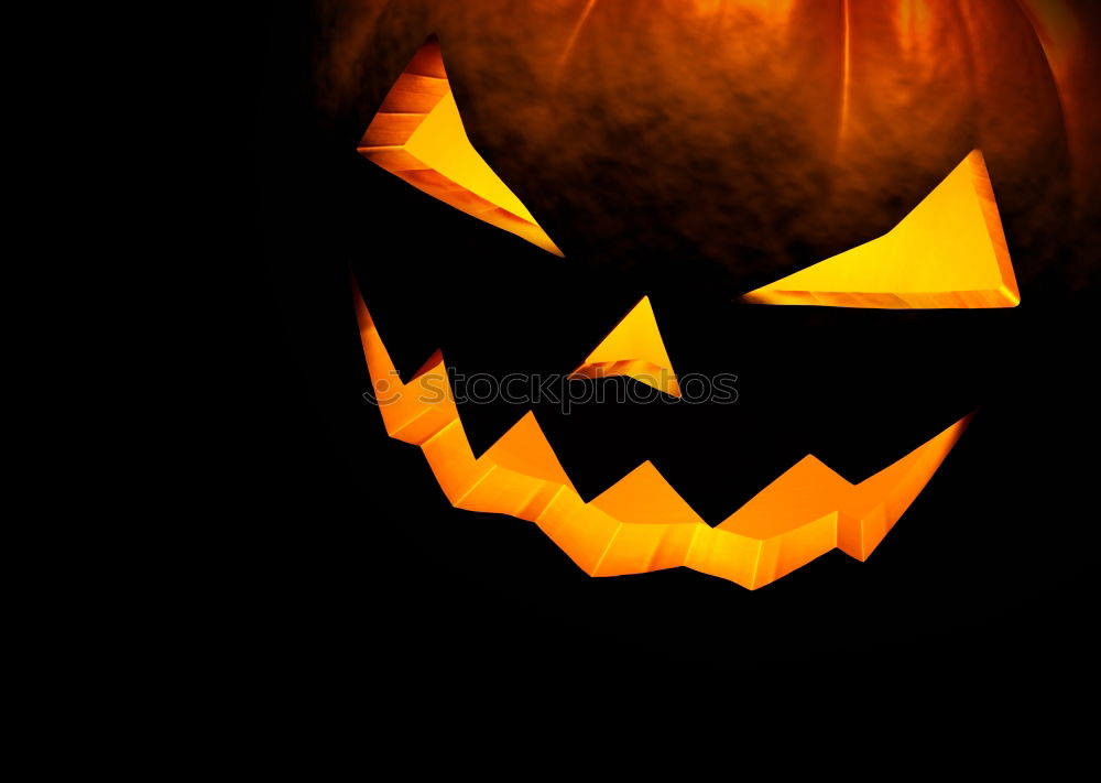 Similar – Image, Stock Photo Shining Pumpkin Face