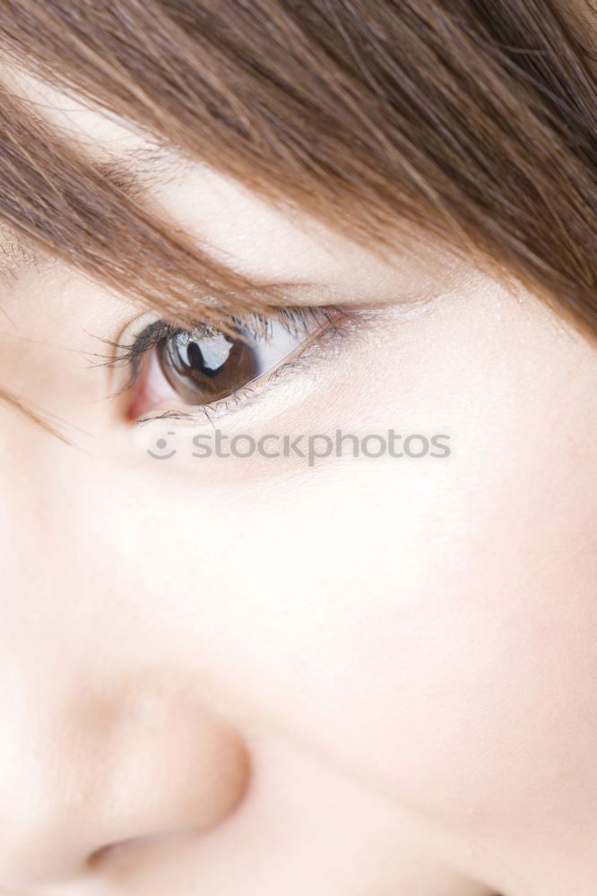 Similar – Image, Stock Photo Close up of a moody female portrait