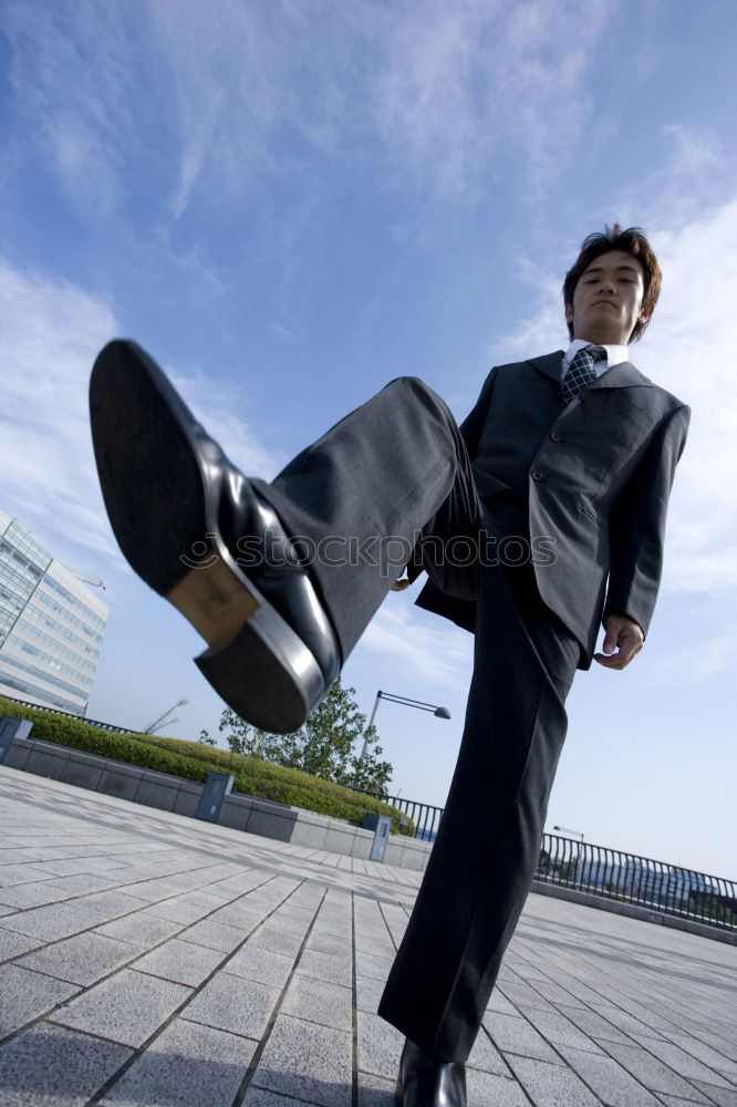 Similar – Image, Stock Photo A man falls Motion blur