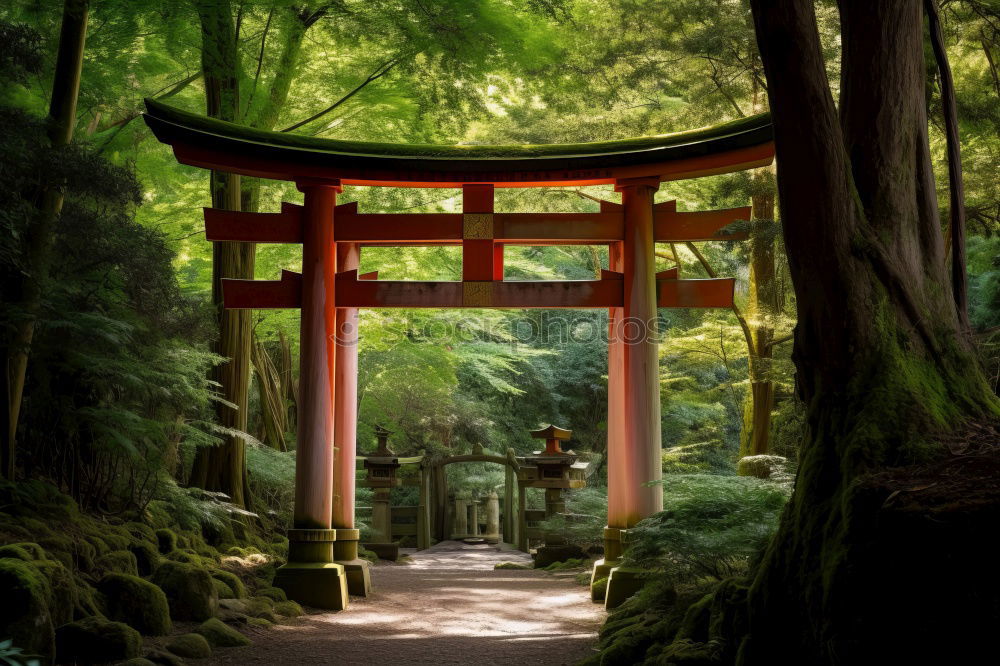 Similar – Japanese arches and path