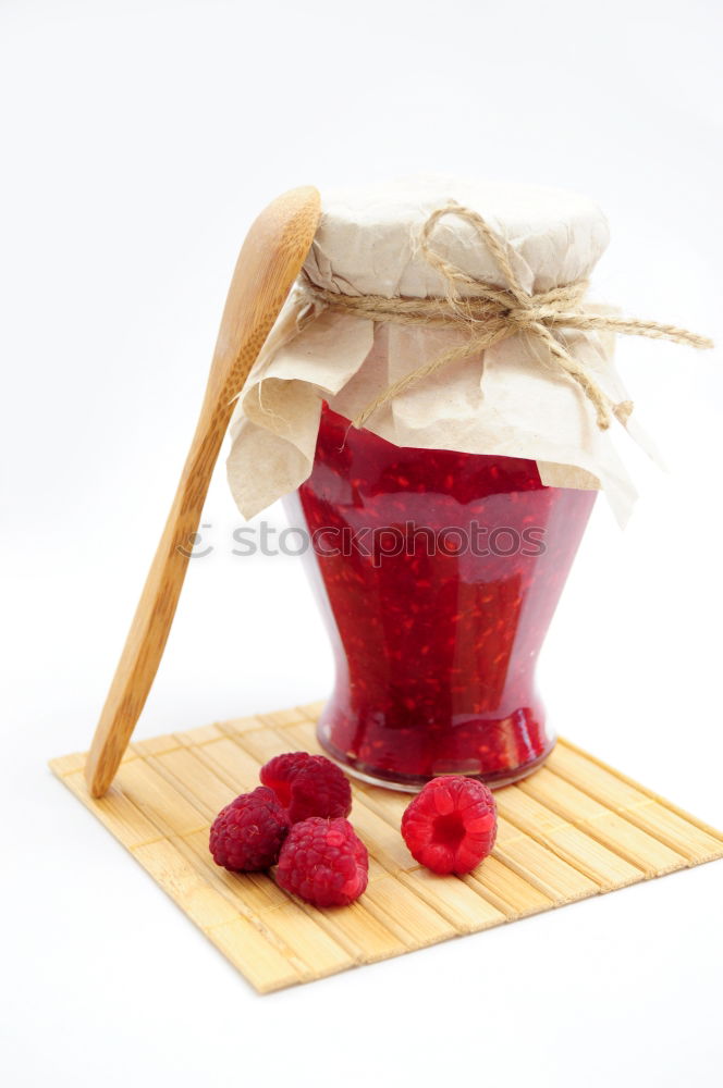 Similar – Image, Stock Photo Homemade jam on wooden table