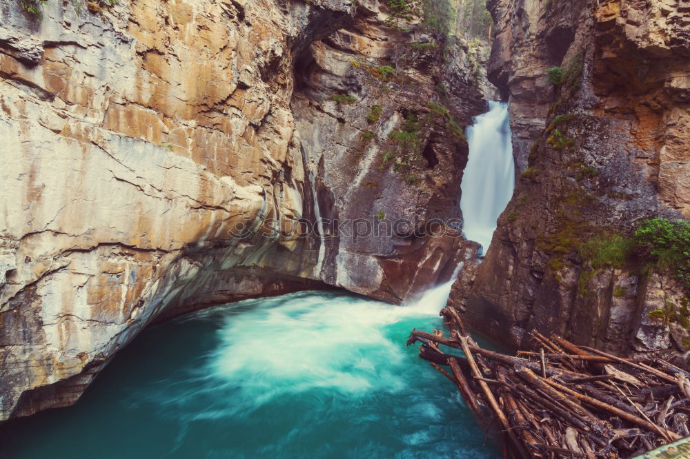 Similar – Image, Stock Photo Ice cold river in the Alps