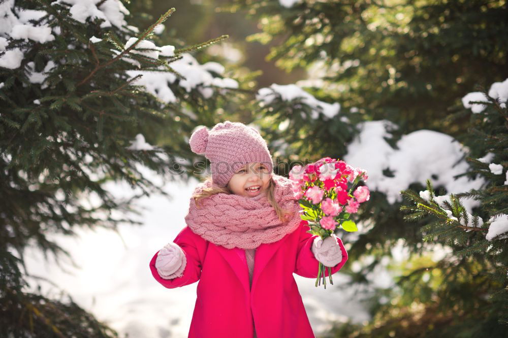 Similar – Image, Stock Photo christmas portrait of happy child girl holding burning sparkler