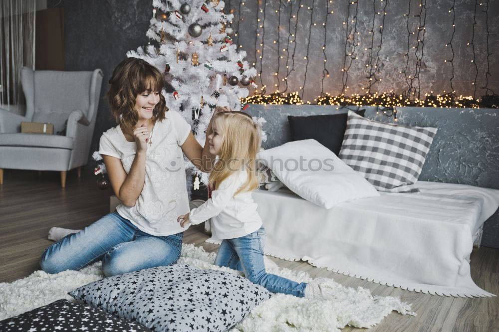 Similar – Image, Stock Photo African mother helping daughter doing homework