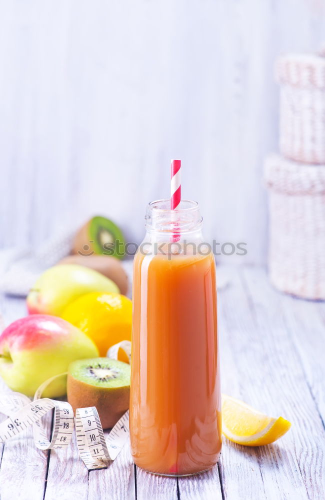 Similar – Image, Stock Photo Bottles with smoothies or juices