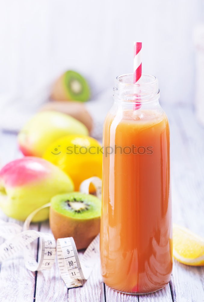 Similar – Image, Stock Photo Bottles with smoothies or juices