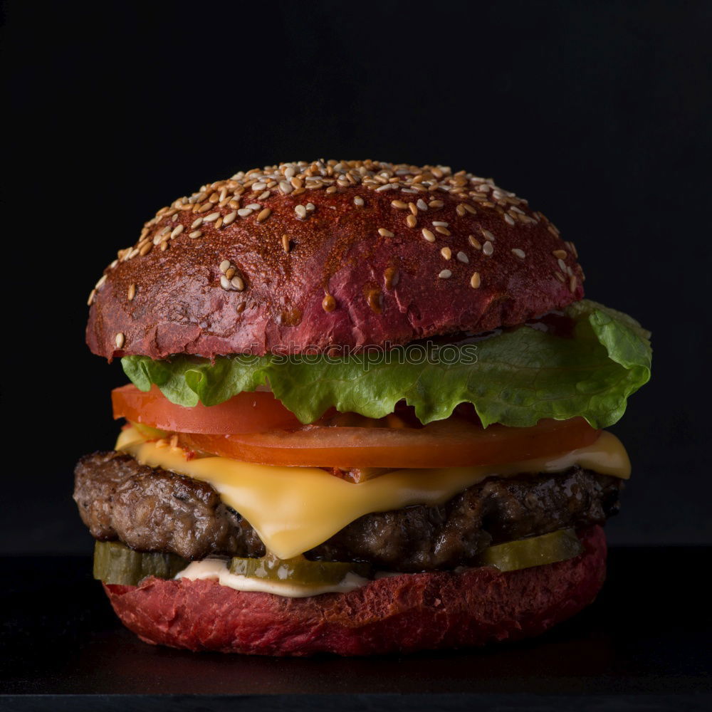 Similar – Image, Stock Photo Burger III Food Vegetable