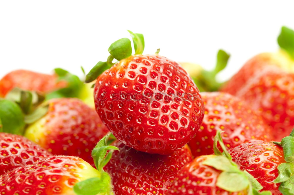 Similar – Freshly harvested | last strawberries