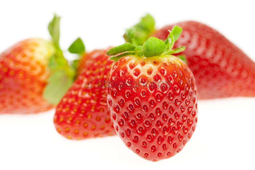 Similar – Freshly harvested | last strawberries