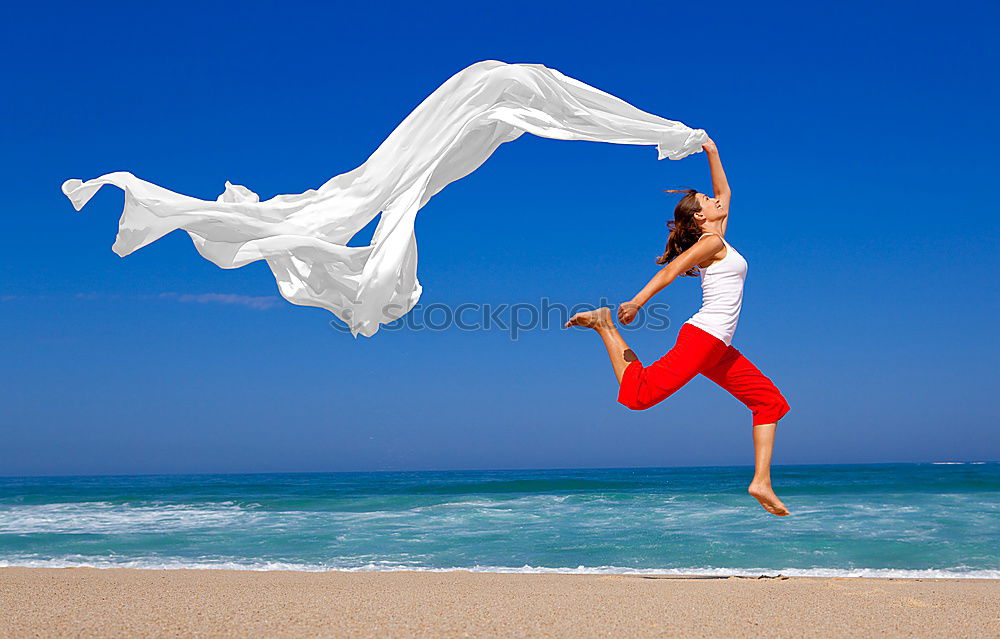 Similar – Image, Stock Photo Father and son playing on the beach at the day time.
