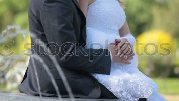 Similar – Happy day, bride and groom in the car.