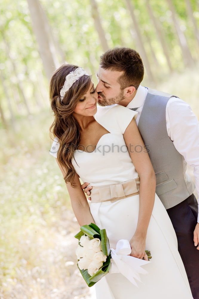 Similar – Image, Stock Photo Just married couple together