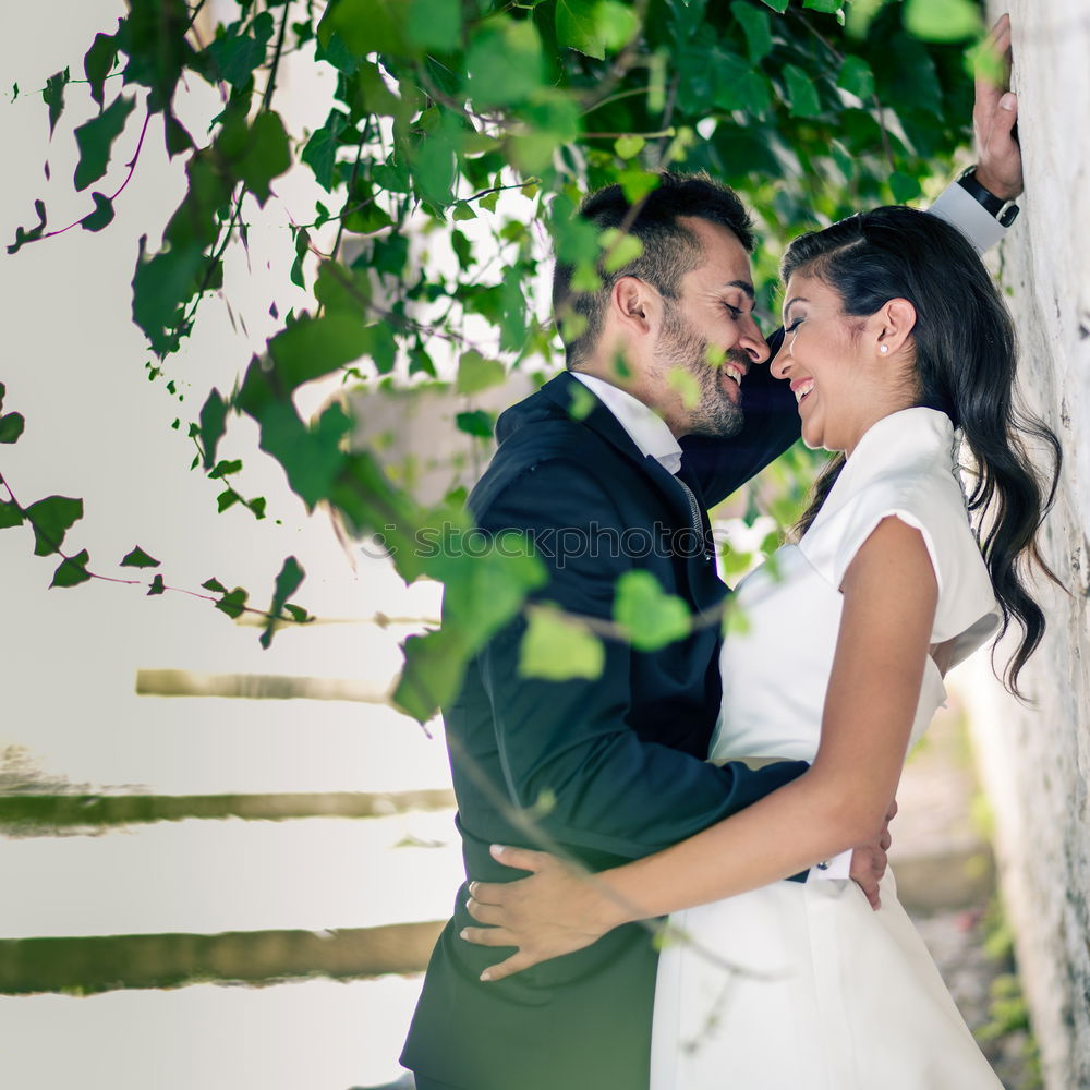 Image, Stock Photo Just married couple together