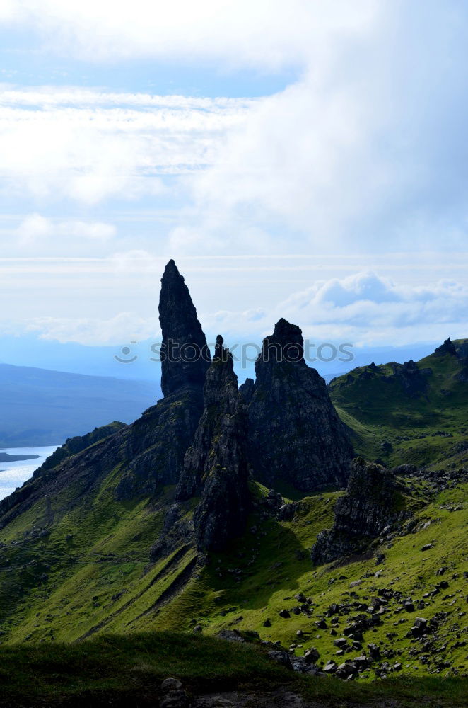 Similar – old man of storr II Umwelt