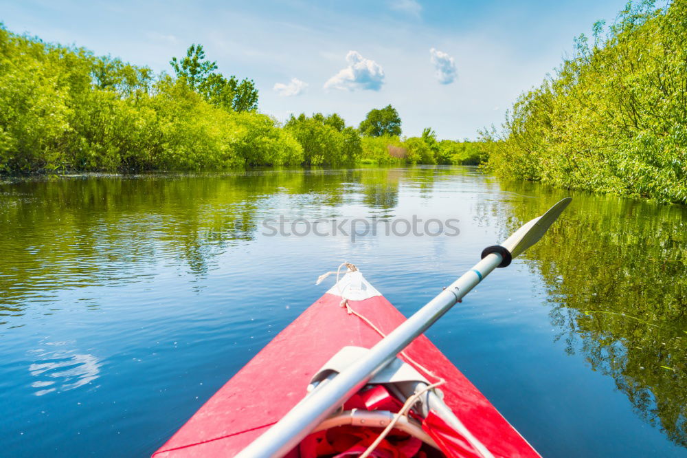 Similar – Foto Bild Paddeltour mit Hund