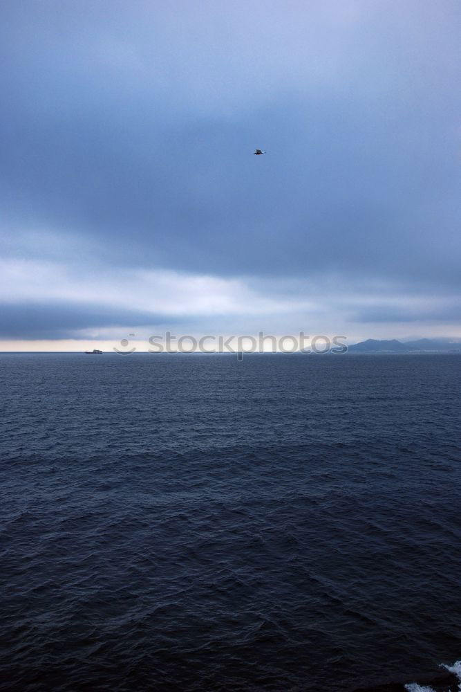 Similar – Foto Bild Bootshaus im Nebel Steg