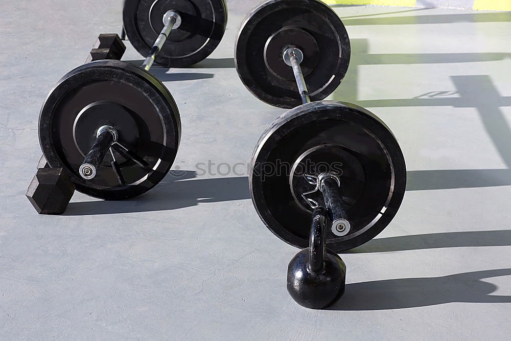 Similar – Interior shot of a weightlifting and crossfit gym