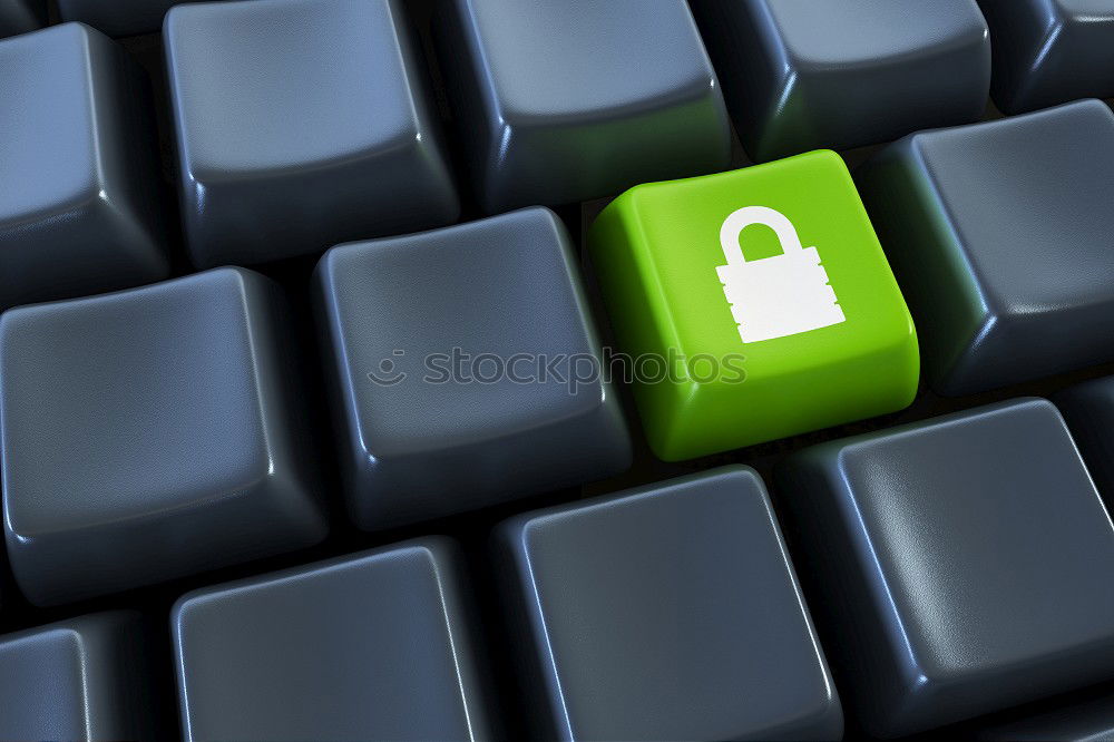 Similar – Image, Stock Photo Notebook keyboard with lock as symbol for encryption