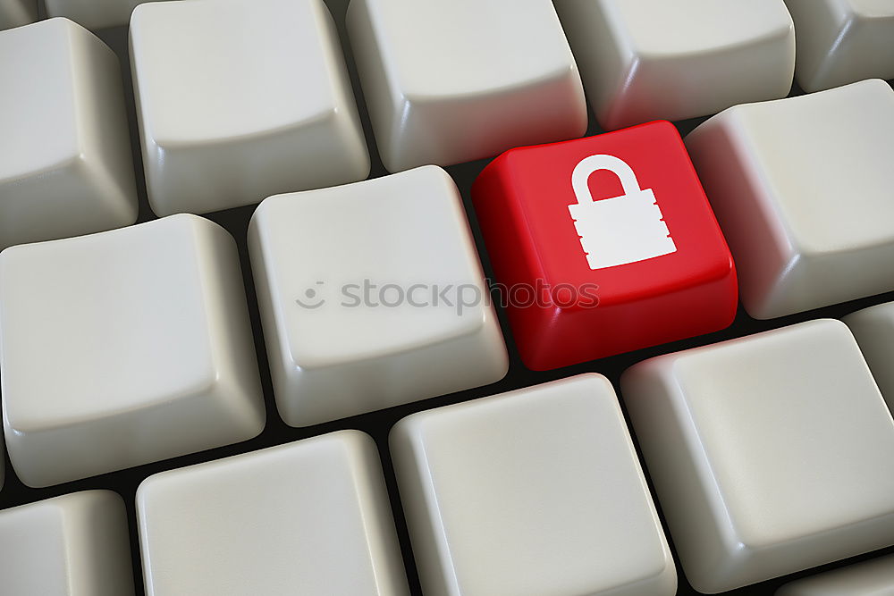 Similar – Image, Stock Photo Lock on laptop as symbol for data protection & DSGVO