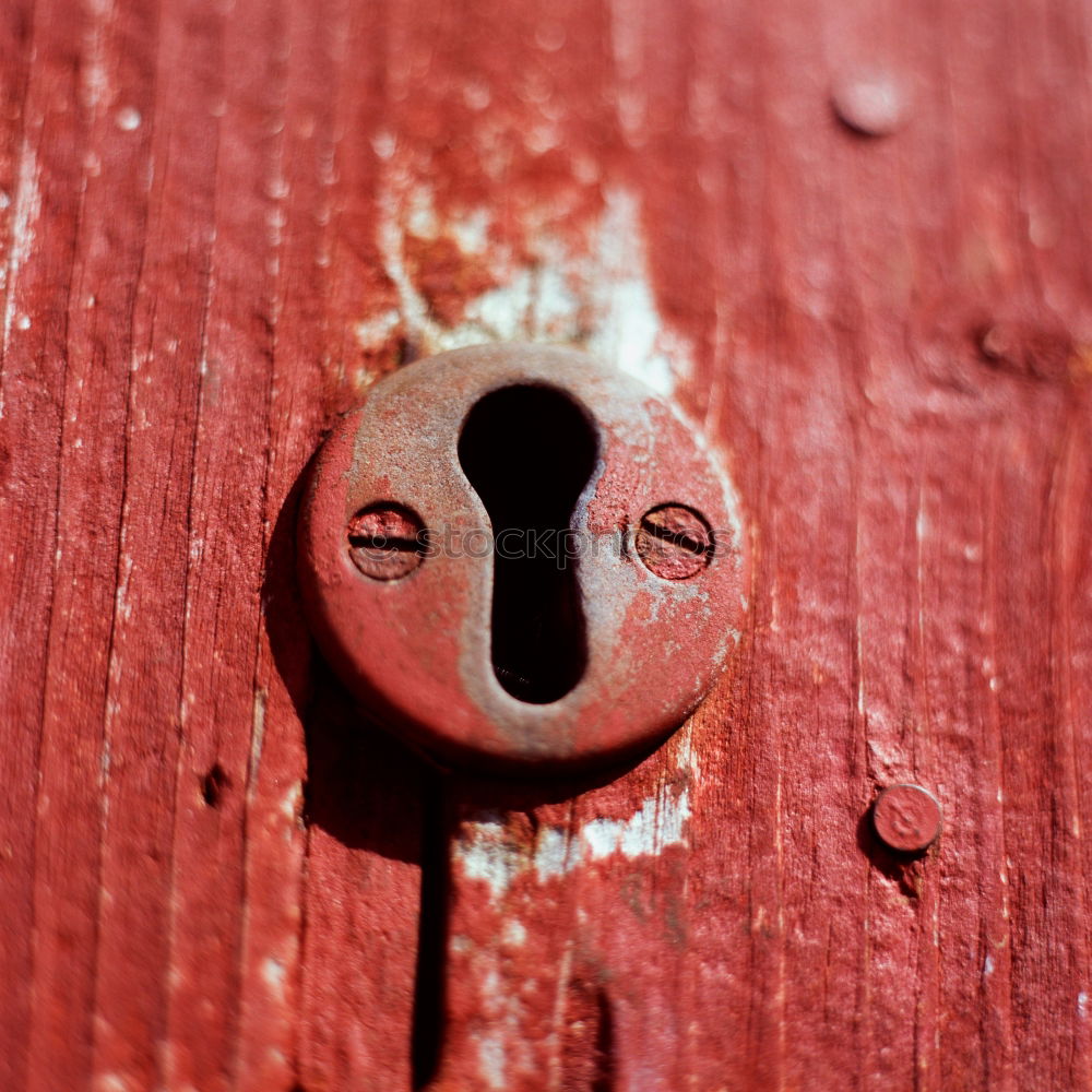 Similar – Image, Stock Photo door lock Red Things