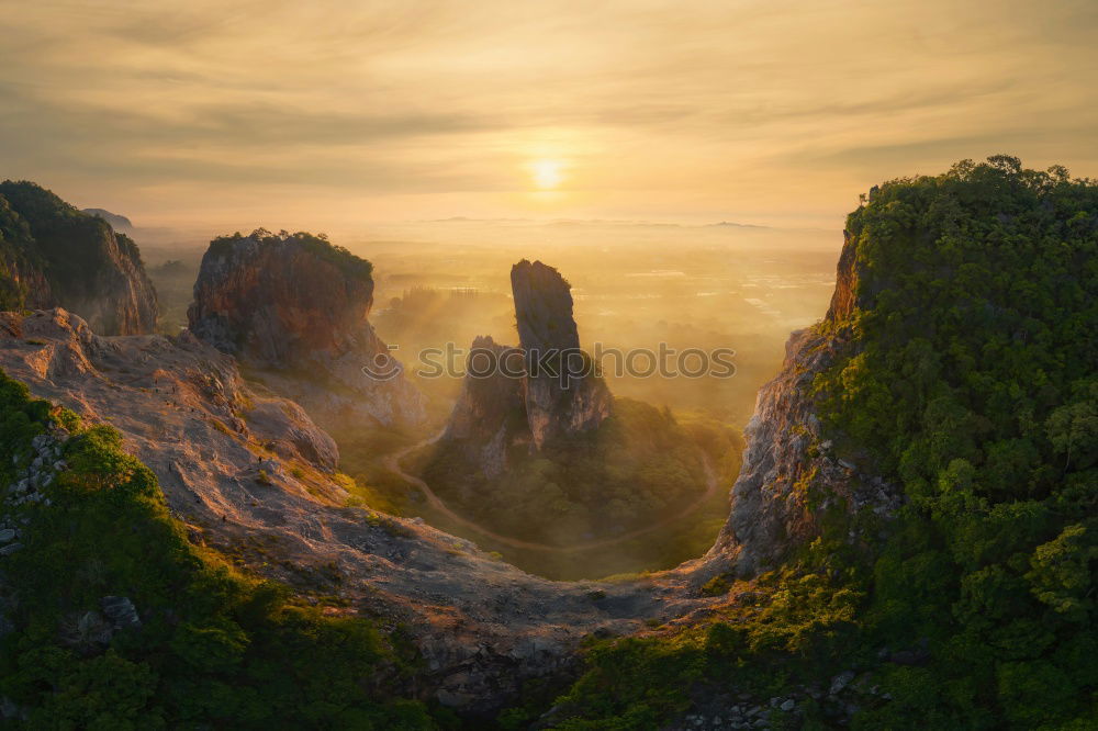 Similar – Sunset over the river Elbe