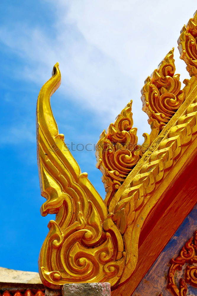 Similar – Image, Stock Photo The roof of buddhist temple