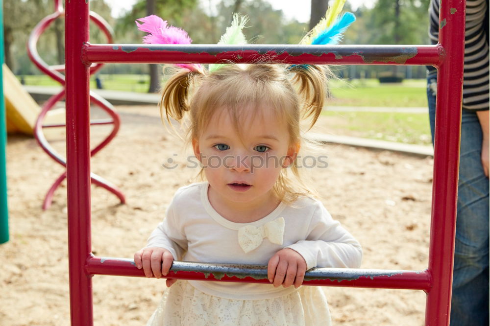 Similar – Image, Stock Photo Lovely little girl in a park