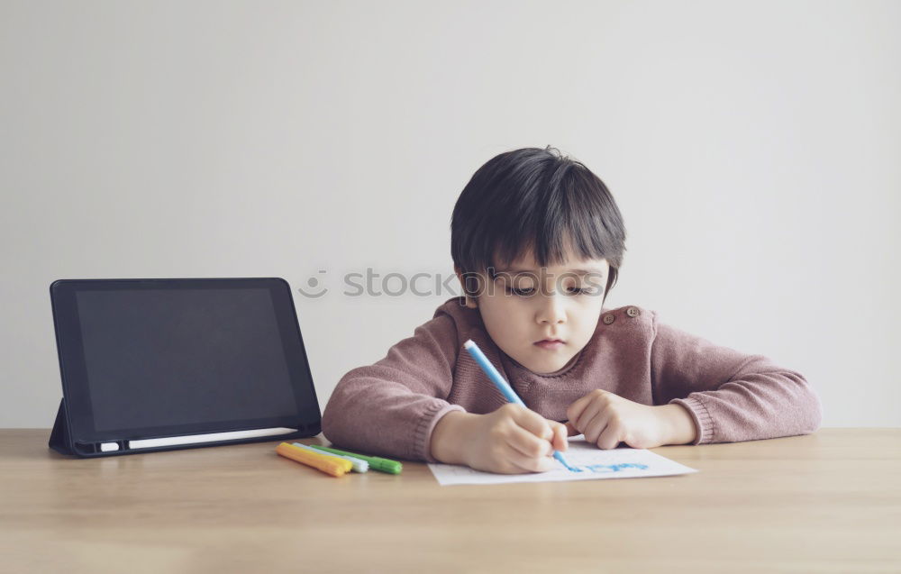 Similar – Image, Stock Photo homework Education School