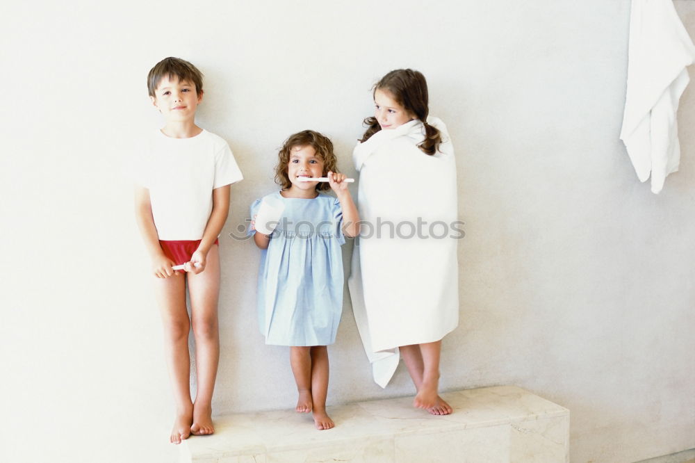 Similar – Two beautiful sister kids eating watermelon ice cream