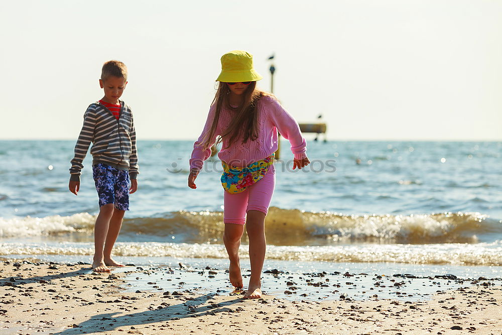 Image, Stock Photo beach walk Human being