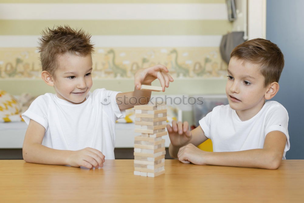 Similar – two beautiful sibling sisters playing at home