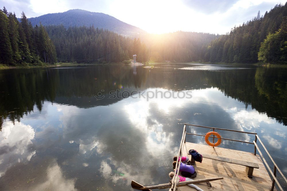 Image, Stock Photo Kayak sailing on water