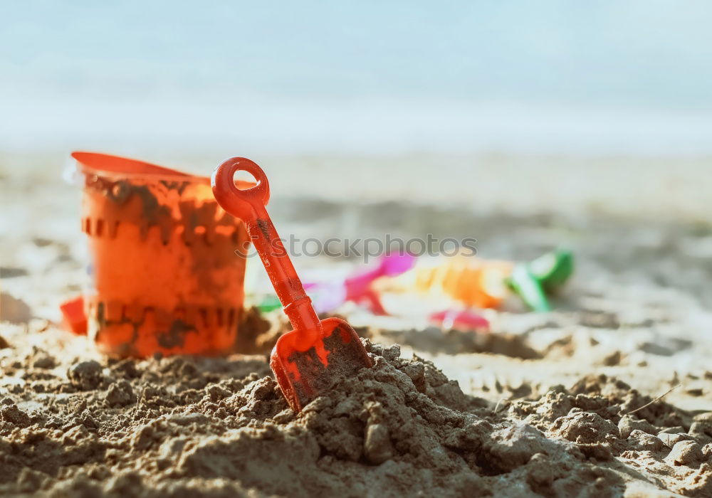 Similar – Image, Stock Photo Sand toys on the beach